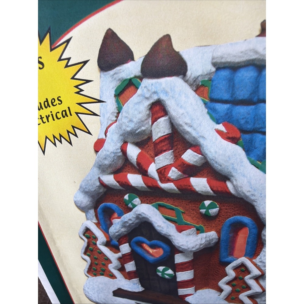 Accents Unlimited Wee Crafts Gingerbread House Lights Up Paint Kit Vintage *Read - Picture 8 of 16
